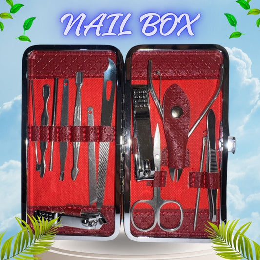 Professional 15-in-1 Manicure & Pedicure Nail Care Kit – Grooming Set with Travel Case